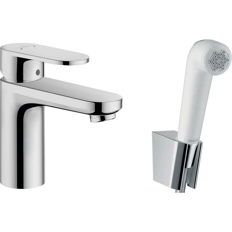 Змішувач для умивальника Vernis Blend 100V з гігієнічної лійкою Chrome Hansgrohe (71215000) Змішувач для умивальника Vernis Blend 100V з гігієнічної лійкою Chrome Hansgrohe (71215000)