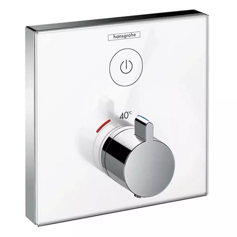 Термостат ShowerSelect Glass White Chrome Hansgrohe (15737400)