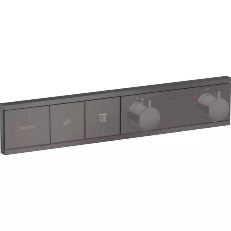 Термостат скрытого монтажа RainSelect на 2 потребителя Brushed Black Hansgrohe (15380340) Термостат скрытого монтажа RainSelect на 2 потребителя Brushed Black Hansgrohe (15380340)