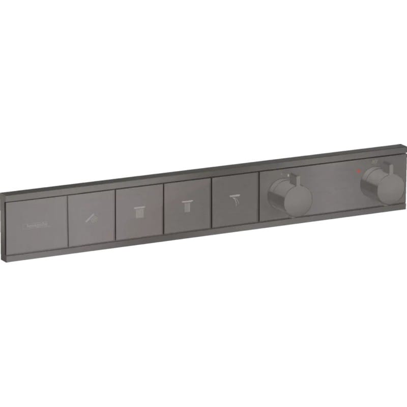 Термостат прихованого монтажу RainSelect на 4 споживача Brushed Black Hansgrohe (15382340)