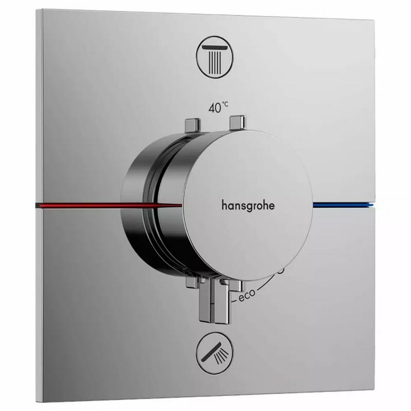 Термостат скрытого монтажа ShowerSelect Comfort E на 2 функции Chrome Hansgrohe (15572000)