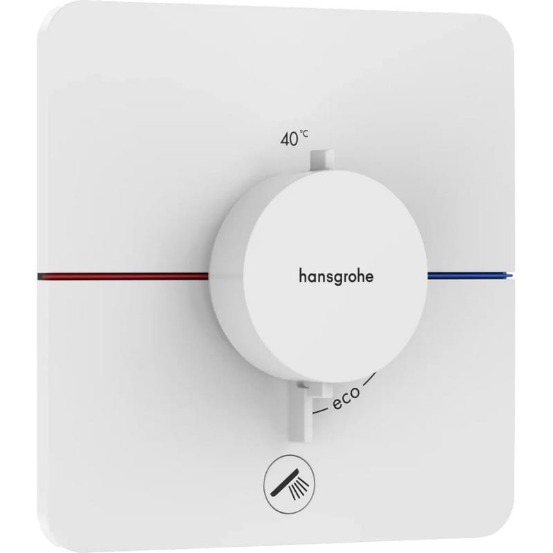 Термостат ShowerSelect Comfort Q HighFlow на 1 функцию Matt White Hansgrohe (15589700)