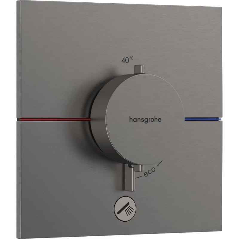 Термостат прихованого монтажу ShowerSelect Comfort E HighFlow на 1 функцію Brushed Black Chrome Hansgrohe (15575340)