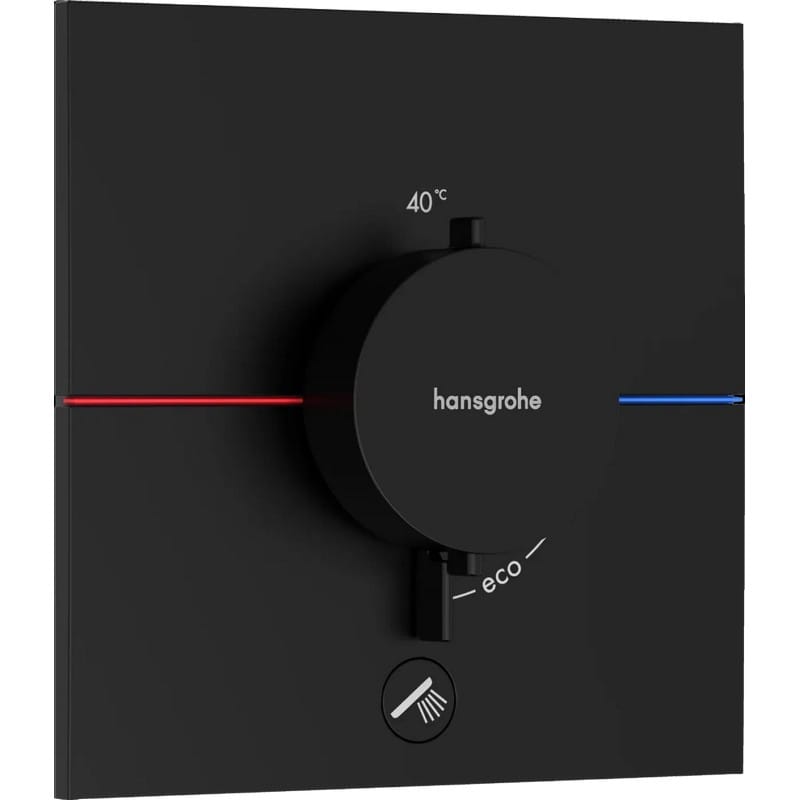 Термостат ShowerSelect Comfort E HighFlow на 1 функцию Matt Black Hansgrohe (15575670)
