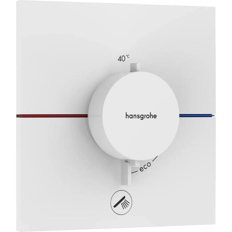 Термостат ShowerSelect Comfort E HighFlow на 1 функцию Matt White Hansgrohe (15575700)