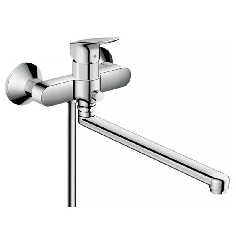 Змішувач для ванни Logis з довгим виливом Chrome Hansgrohe (71402000) Змішувач для ванни Logis з довгим виливом Chrome Hansgrohe (71402000)