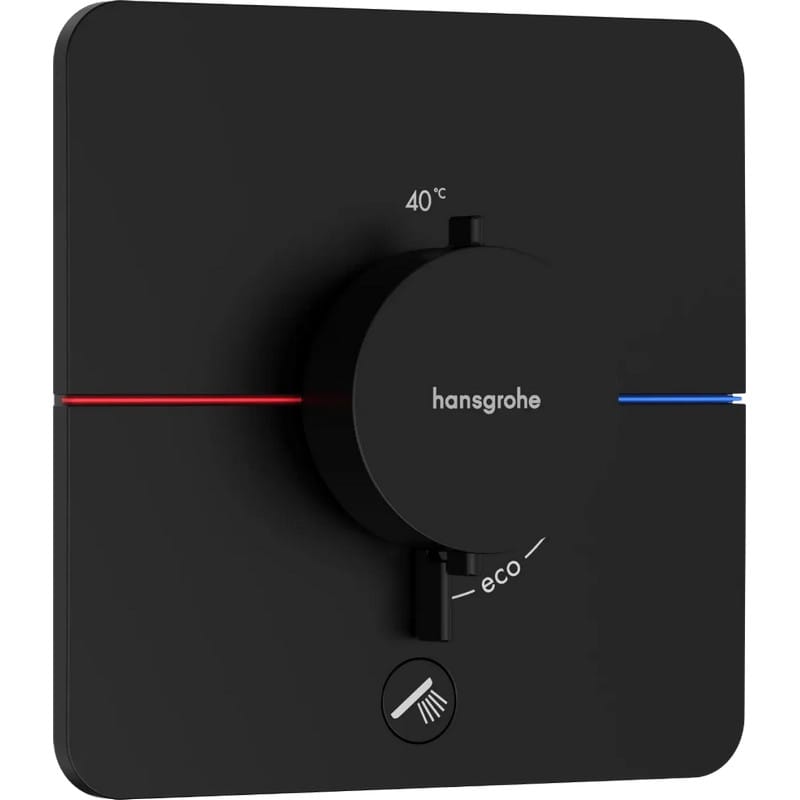 Термостат ShowerSelect Comfort Q HighFlow на 1 функцию Matt Black Hansgrohe (15589670)
