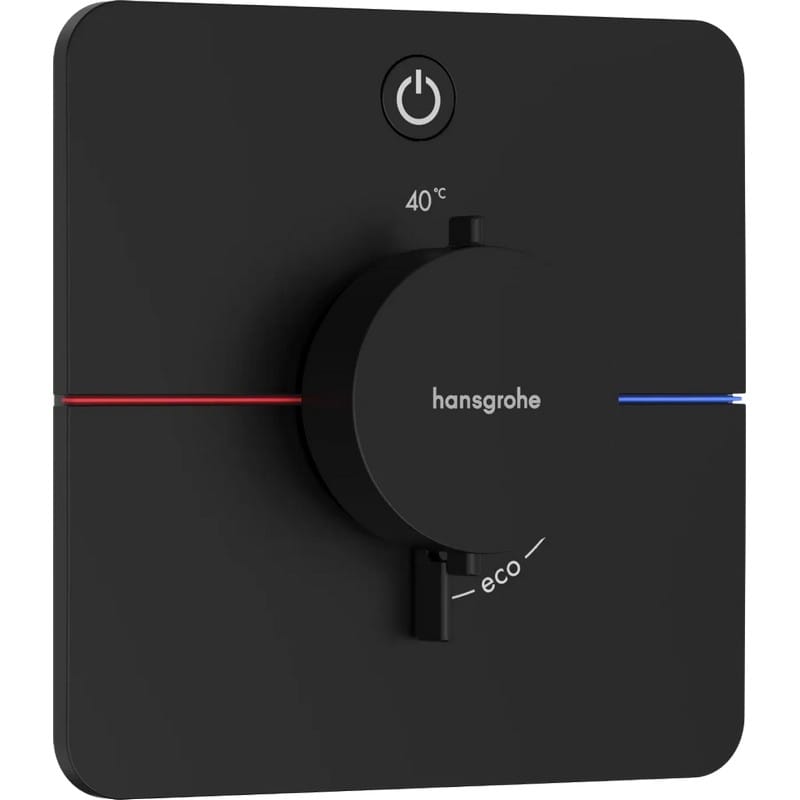 Термостат скрытого монтажа ShowerSelect Comfort Q на 1 функцию Matt Black Hansgrohe (15581670) Термостат скрытого монтажа ShowerSelect Comfort Q на 1 функцию Matt Black Hansgrohe (15581670)