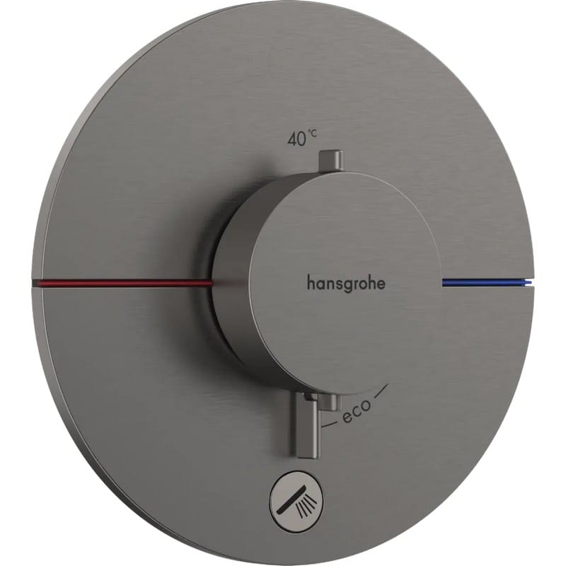 Термостат прихованого монтажу ShowerSelect Comfort S HighFlow на 1 функцію Brushed Black Chrome Hansgrohe (15562340) Термостат прихованого монтажу ShowerSelect Comfort S HighFlow на 1 функцію Brushed Black Chrome Hansgrohe (15562340)