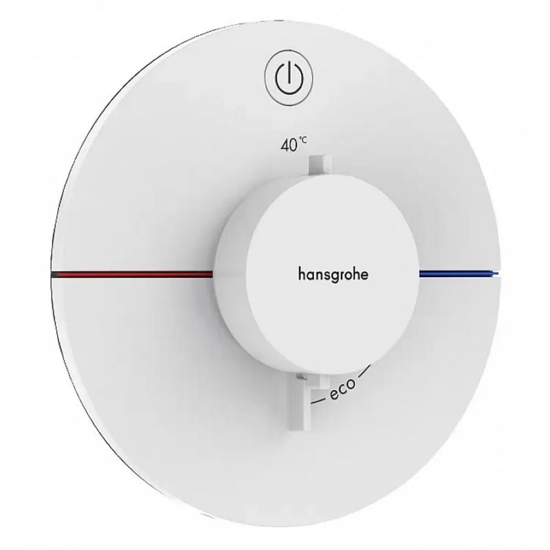 Термостат прихованого монтажу ShowerSelect Comfort S на 1 функцію  Matt White Hansgrohe (15553700)
