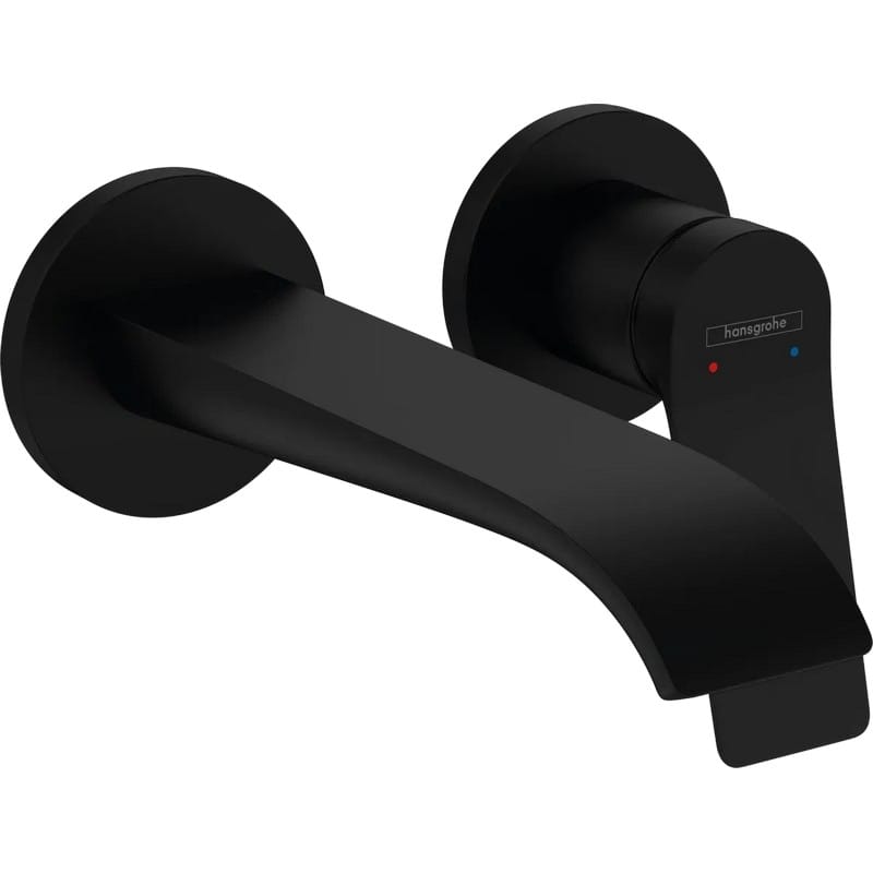 Смеситель для настенный умывальника Vivenis скрытого монтажа Matt Black Hansgrohe (75050670)