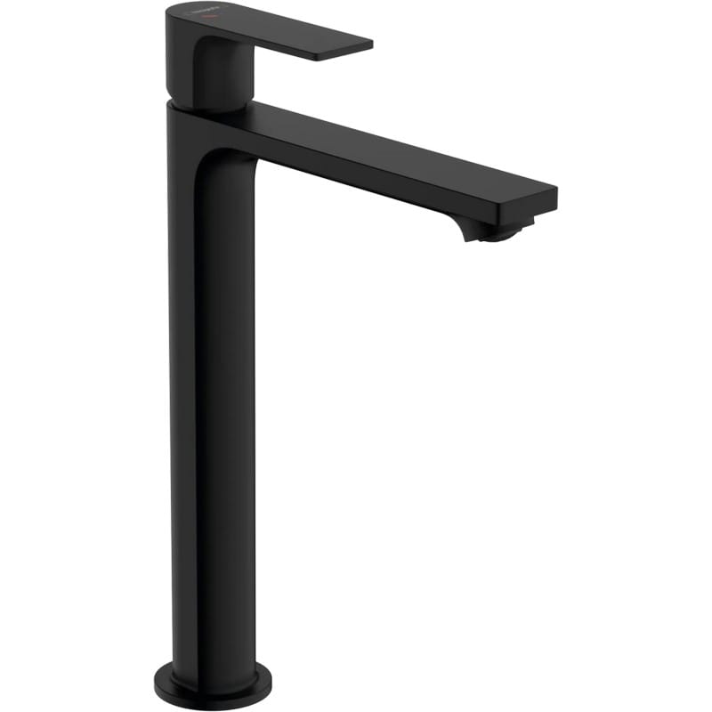 Смеситель для умывальника Rebris E 240 CoolStart с д/у pop-up, Matt Black Hansgrohe (72581670)