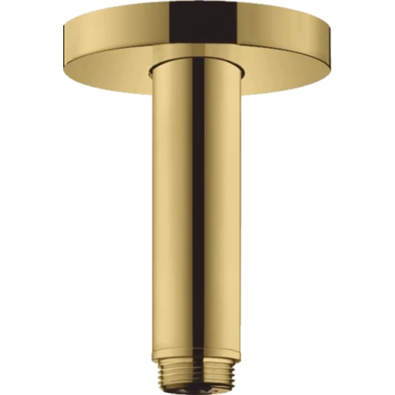 Тримач верхнього душу стельовий Hansgrohe S 100 мм  Polished Gold Optic Hansgrohe (27393990)
