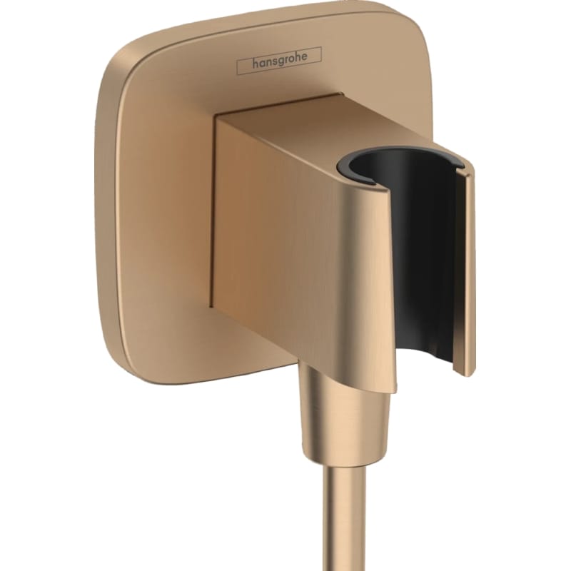 Шлангове підключення Hansgrohe FixFit Porter Q з тримачем  Brushed Bronze Hansgrohe (26887140)