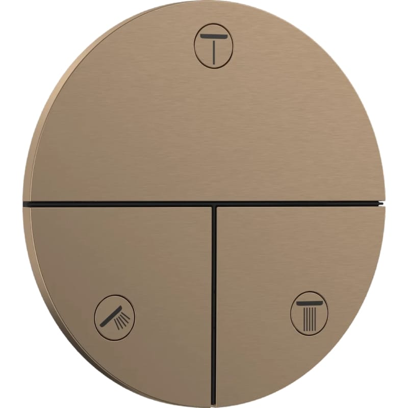Перемикач Hansgrohe ShowerSelect Comfort S на 3 функції  Brushed Bronze Hansgrohe (15558140)