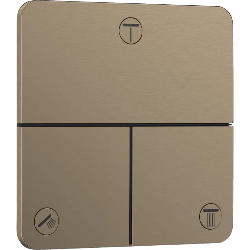 Перемикач Hansgrohe ShowerSelect Comfort Q для душу на 3 споживача  Brushed Bronze Hansgrohe (15587140)