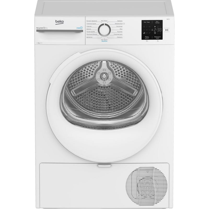 Сушильна машина BM3T38239WW Beko тепловий насос білий Beko Сушильна машина BM3T38239WW Beko тепловий насос білий Beko
