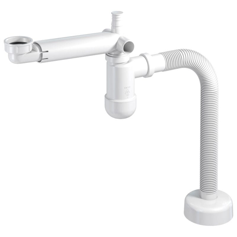 Сифон для умывальника Preloc телескоп., с накидной гайкой 5/4", гофр d32x885 с розеткой Prevex Сифон для умывальника Preloc телескоп., с накидной гайкой 5/4", гофр d32x885 с розеткой Prevex