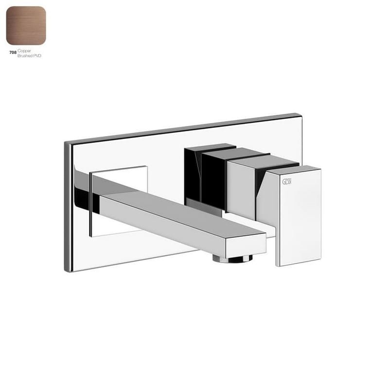 Змішувач для умивальника Gessi Rettangolo, короткий вилив Copper Brushed PVD (44840708) Gessi