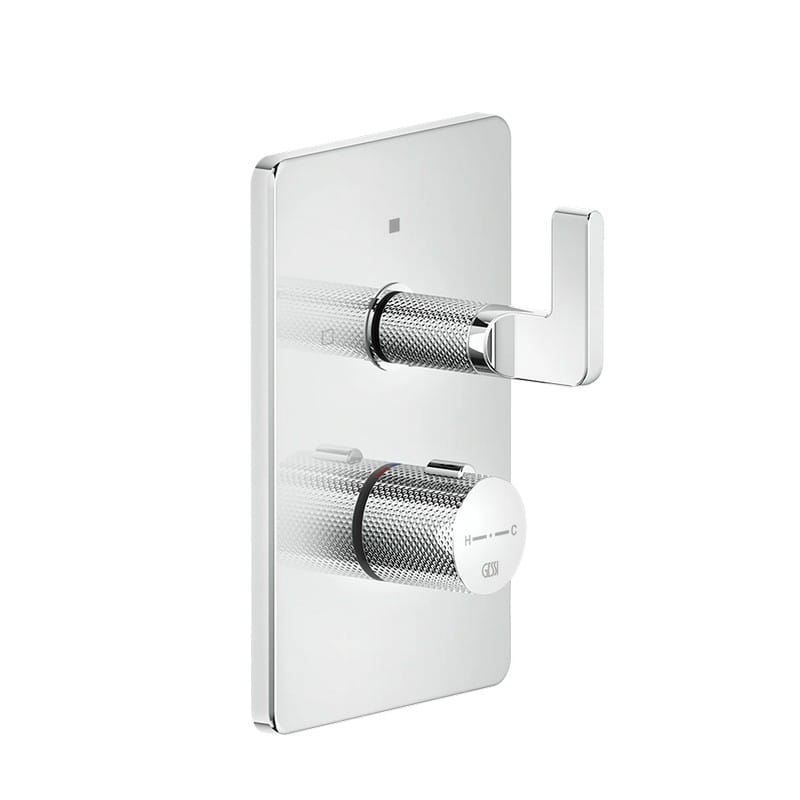 Термостат Inciso, на 2 виходи, зовнішня частина Chrome (58134031) Gessi
