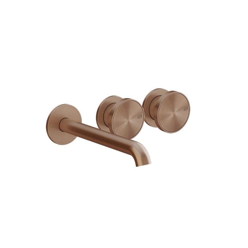 Змішувач для умивальника настінний монтаж на 3 отвори Origini Copper Brushed PVD (66090708) Gessi Змішувач для умивальника настінний монтаж на 3 отвори Origini Copper Brushed PVD (66090708) Gessi