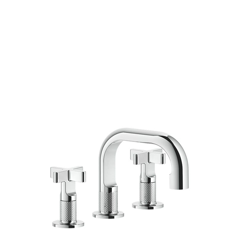 Змішувач для умивальника, на 3 отвори, донний клапан Inciso Chrome (58111031) Gessi