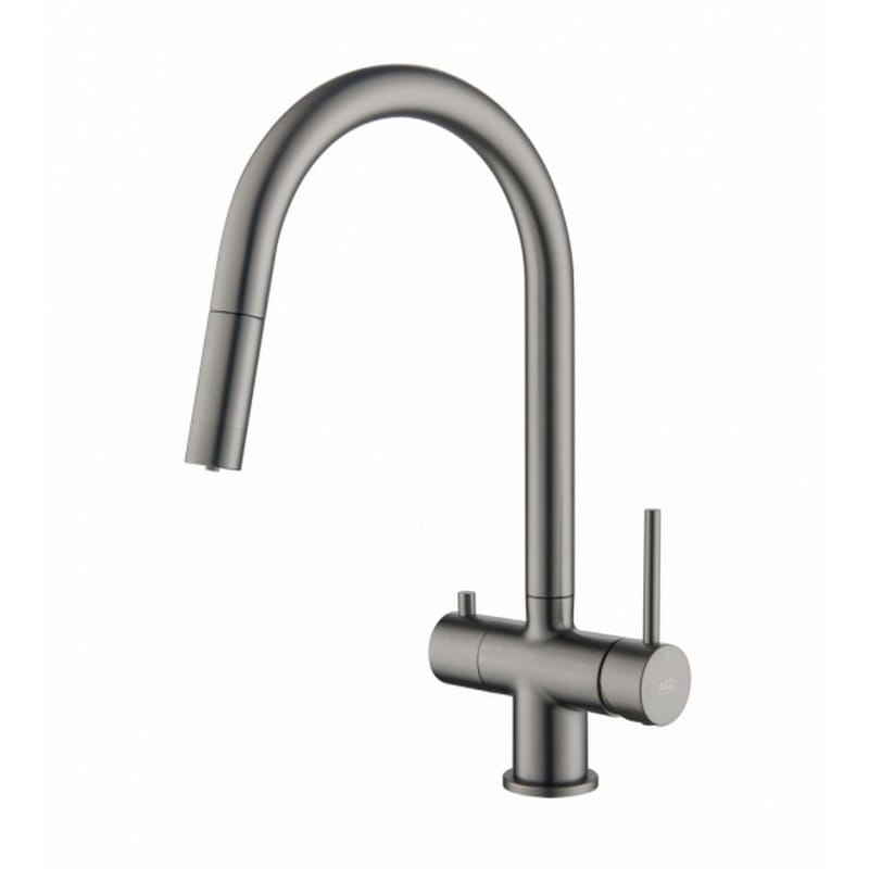 Змішувач CYRUS Gun metal Blue Water (5901730617740)