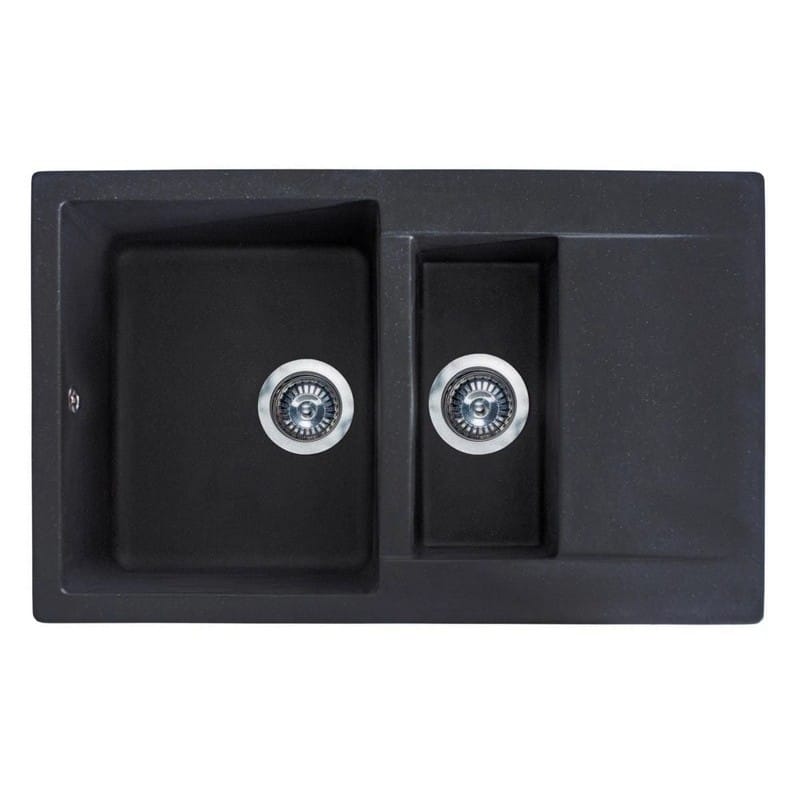 Кухонна мийка LAPAS black shine mirastone Miraggio