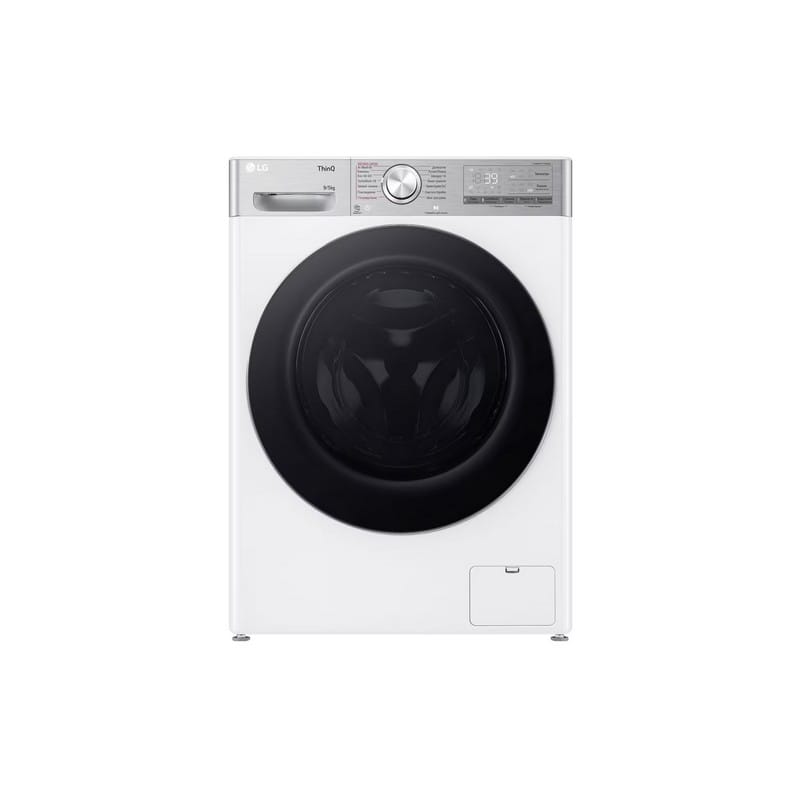 Прально-сушильна машина F2R9FC2E 9(5)кг, 1200, А, 48см, пара, інвертор, EcoHybrid, білий, LG