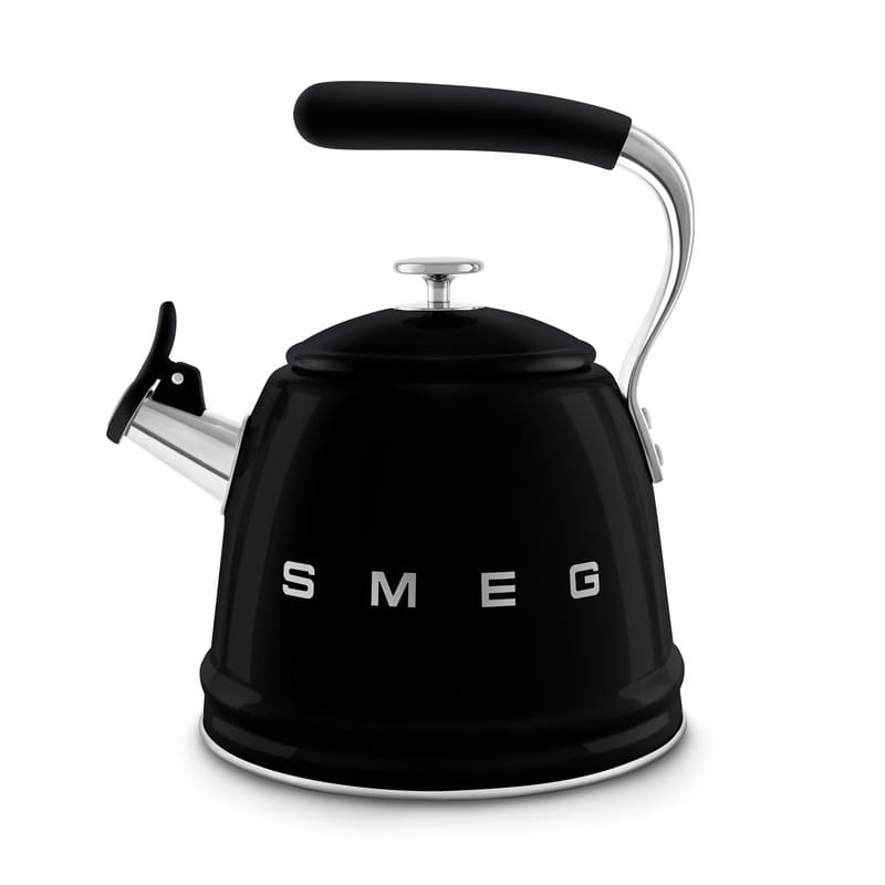 Чайник зі свистком WKF01BL чорний Smeg (50'S RETRO STYLE)