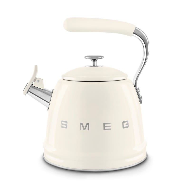 Чайник зі свистком WKF01CR кремовий Smeg (50'S RETRO STYLE) Чайник зі свистком WKF01CR кремовий Smeg (50'S RETRO STYLE)