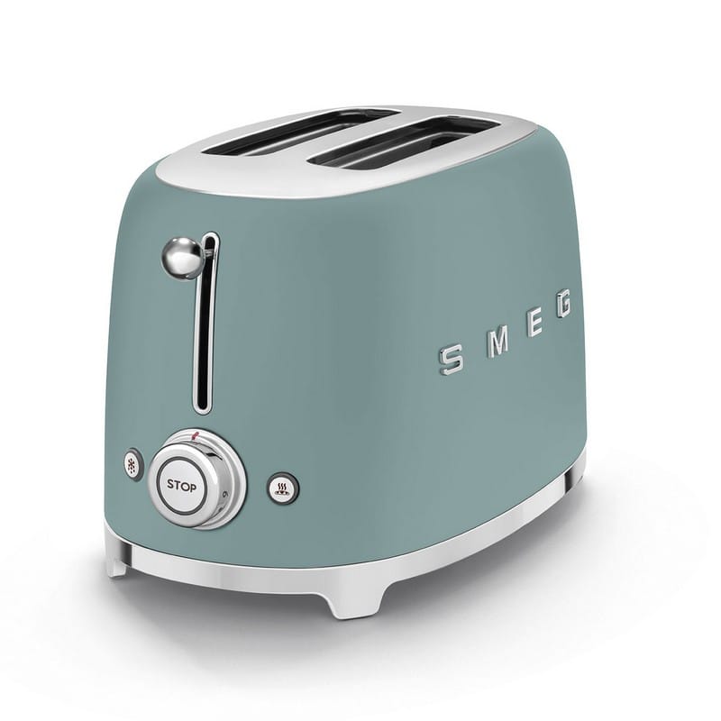 Тостер електричний TSF01EGMEU смарагдово-зелений матовий Smeg (50'S RETRO STYLE)