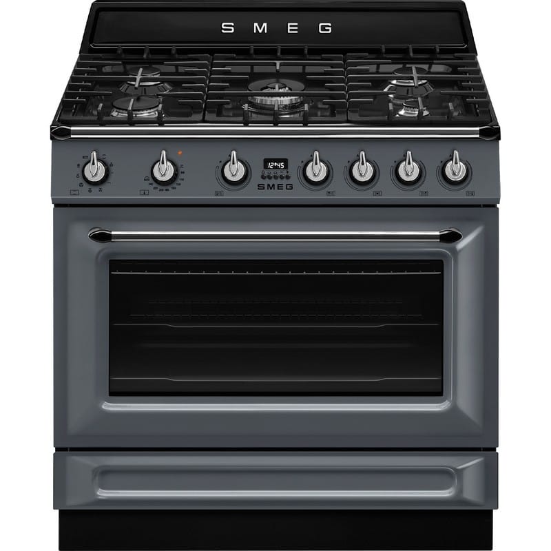 Варильний центр TR90GMGR 90 см сірий Smeg (VICTORIA) Варильний центр TR90GMGR 90 см сірий Smeg (VICTORIA)