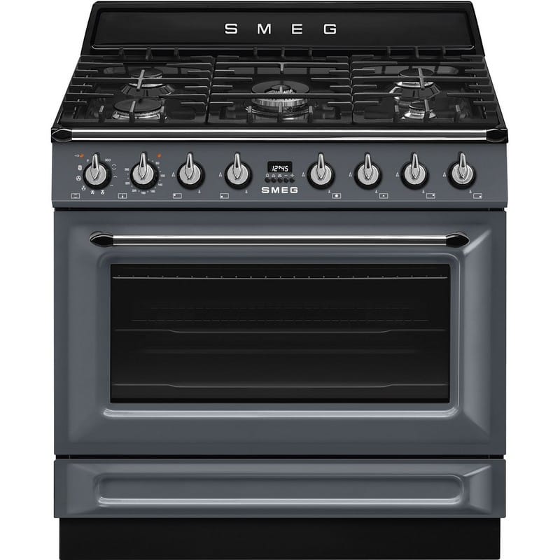 Варильний центр TR90GPGR 90 см сірий Smeg (VICTORIA) Варильний центр TR90GPGR 90 см сірий Smeg (VICTORIA)