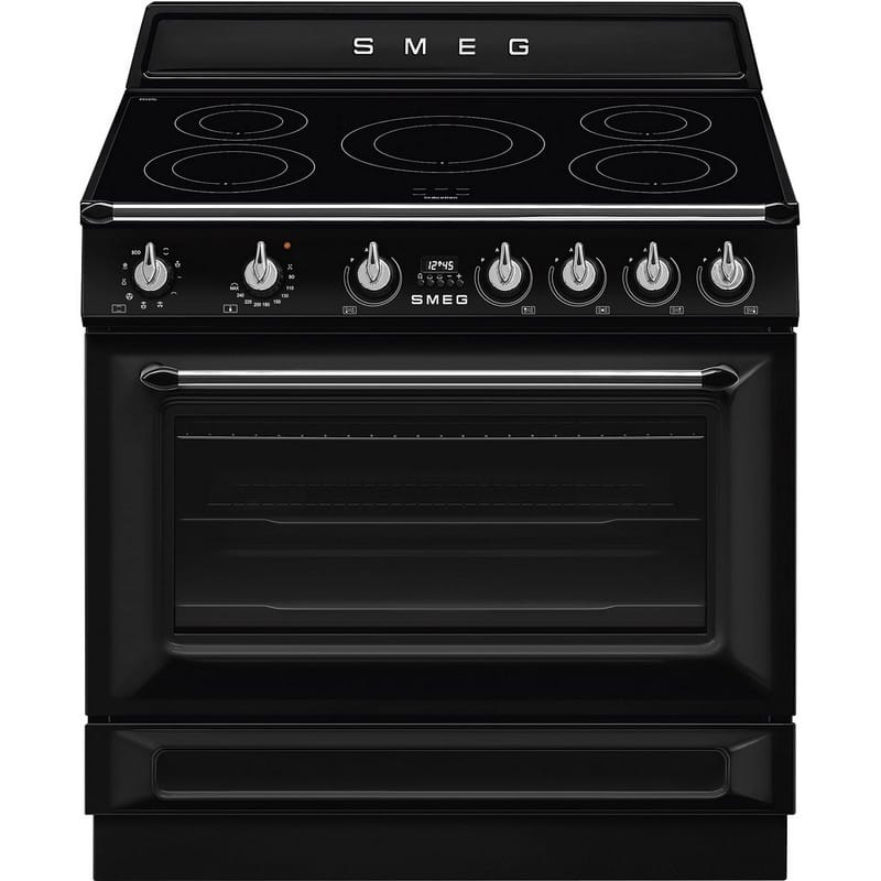 Варильний центр TR90IMBL 90 см чорний Smeg (VICTORIA) Варильний центр TR90IMBL 90 см чорний Smeg (VICTORIA)