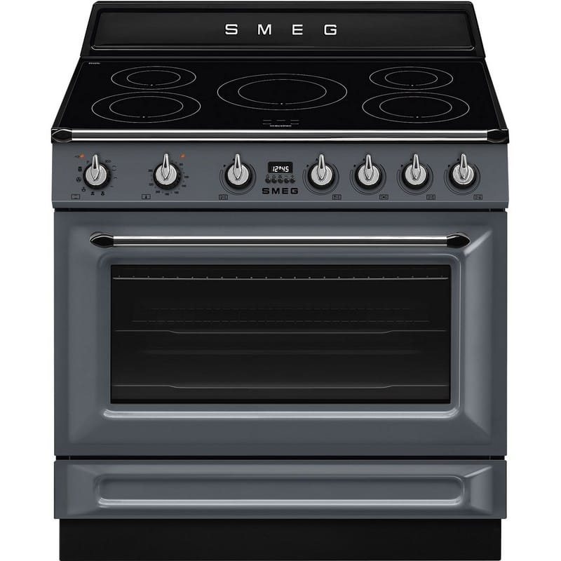 Варильний центр TR90IPGR 90 см сірий Smeg (VICTORIA) Варильний центр TR90IPGR 90 см сірий Smeg (VICTORIA)