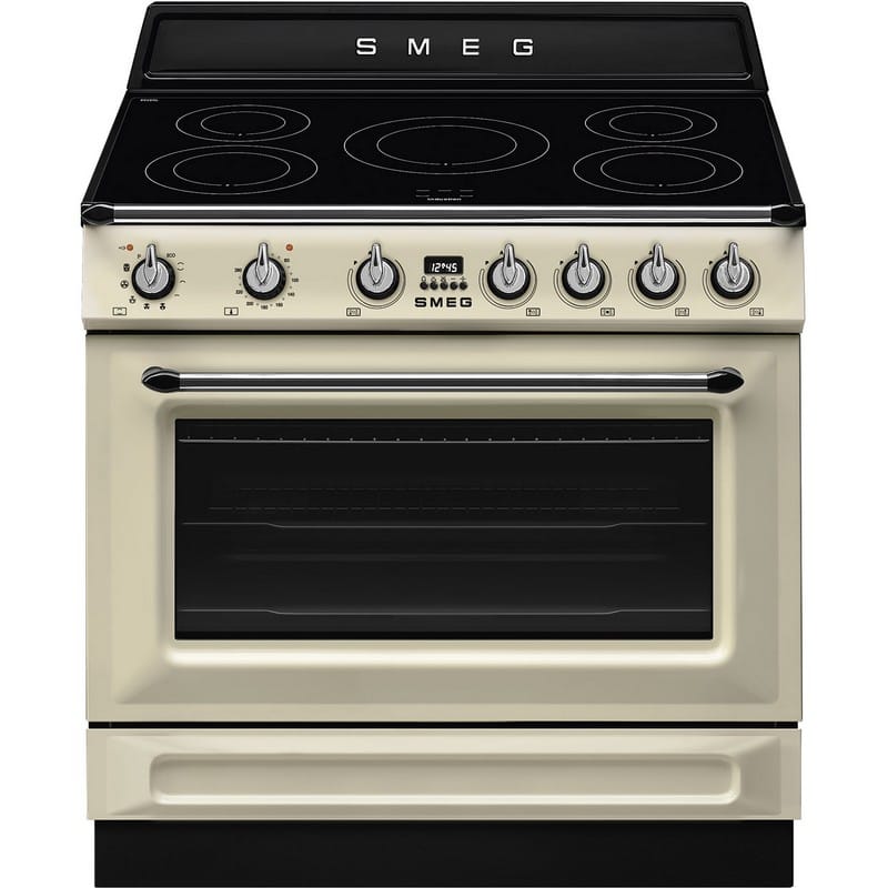 Варильний центр TR90IPP 90 см кремовий Smeg (VICTORIA) Варильний центр TR90IPP 90 см кремовий Smeg (VICTORIA)