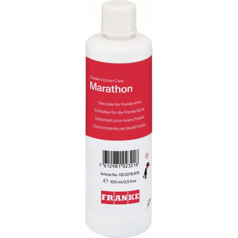 Очищувач вапняних відкладень з мийок з Фраграніту та Тектонайту Marathon 100 мл Franke (112.0278.878 Очищувач вапняних відкладень з мийок з Фраграніту та Тектонайту Marathon 100 мл Franke (112.0278.878