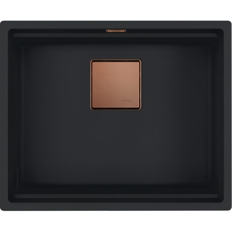 Мийка з сифоном граніт KNG 110-52 Copper Editionn чорний матовий (мпс) Franke (125.0755.504)