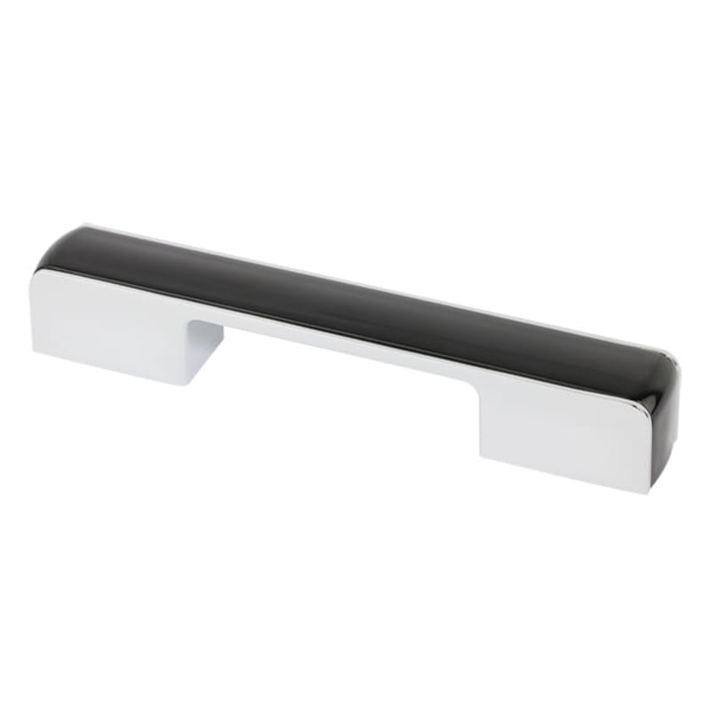 Ручка Ferro Fiori M 0280.96-160 хром | чорна вставка Ручка Ferro Fiori M 0280.96-160 хром | чорна вставка