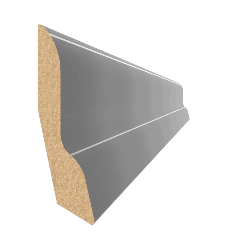 Плінтус MDF AGT SPR-5030 608 Антрацит металевий 2800х60х9 мм (уп.18 шт.)