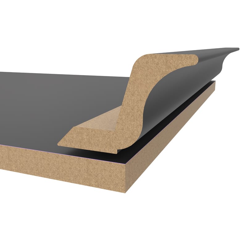 Карниз МДФ AGT MP-2445-R 3023 Темно-сірий supramat 2800x97x30mm Карниз МДФ AGT MP-2445-R 3023 Темно-сірий supramat 2800x97x30mm