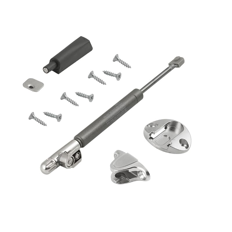 К-т KRABY PushToOpen амортизатор газ. / відчинення вниз L244, Italiana Ferramenta, для ДСП/МДФ