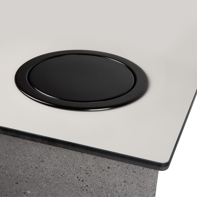 Система для сміття в стільницю Ferro Fiori 9070.208, нержавіюча сталь, чорний Система для сміття в стільницю Ferro Fiori 9070.208, нержавіюча сталь, чорний