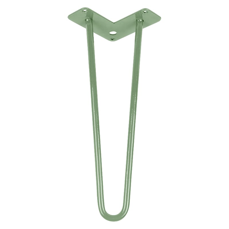 Ножка мебельная HAIRPIN Leg 2ROD h36см RAL 6021 Ножка мебельная HAIRPIN Leg 2ROD h36см RAL 6021