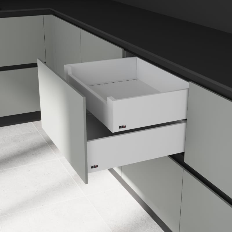 Комплект для внутрішньої шухляди Muller Box profi line 3D L=550 Н=127 білий Комплект для внутрішньої шухляди Muller Box profi line 3D L=550 Н=127 білий