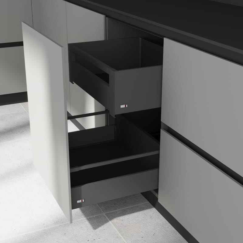 Комплект для внутрішної шухляди Muller Box profi line 3D L=550 Н=178 антрацит Комплект для внутрішної шухляди Muller Box profi line 3D L=550 Н=178 антрацит