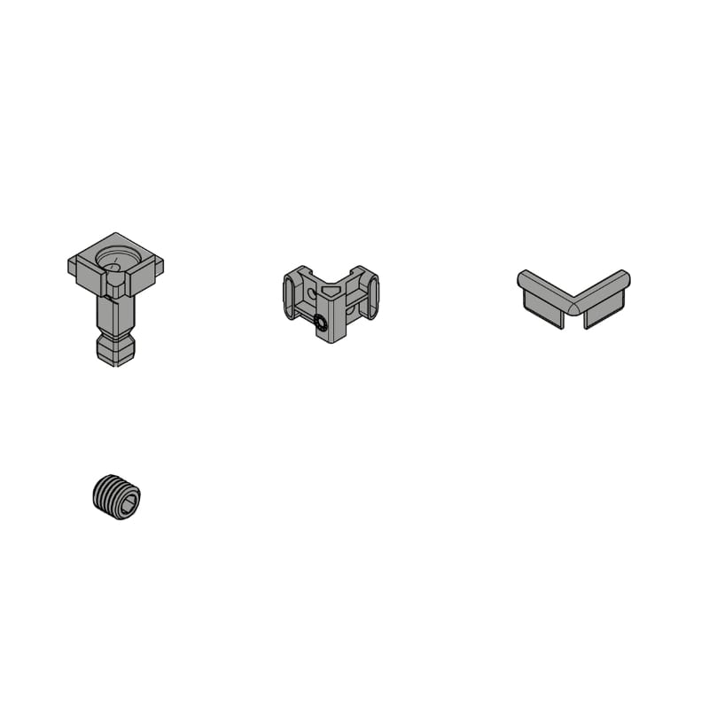 FurnSpin CADRO Hybrid Vertical, комплект без профилей, белый матовый (9360736) Hettich
