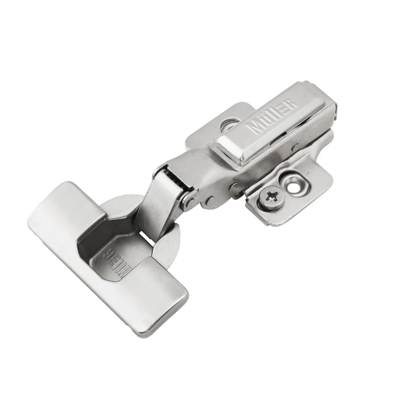 Петля Clip-On, 105°, полунакладная, с доводчиком, никель, 3D Muller Profi Line Петля Clip-On, 105°, полунакладная, с доводчиком, никель, 3D Muller Profi Line