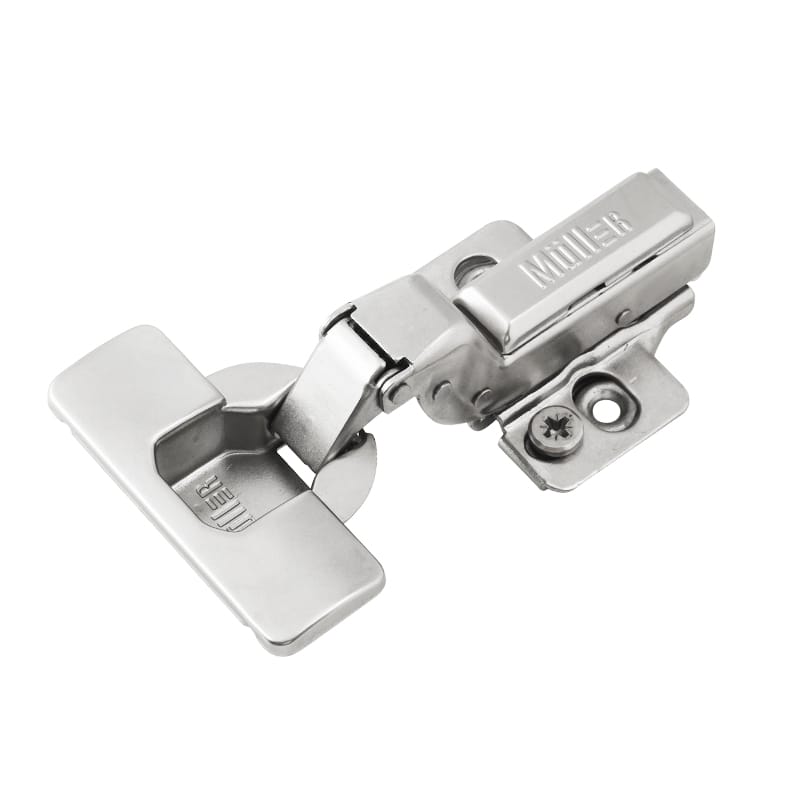 Петля Clip-On, 105°, внутренняя, с доводчиком, никель, 3D Muller Profi Line Петля Clip-On, 105°, внутренняя, с доводчиком, никель, 3D Muller Profi Line